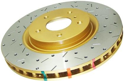 DBA - 4000 Series Rotor - Uni-Directional Cross Drilled / Slotted Rotors - REAR PAIR - BRZ/FRS - 42663XS