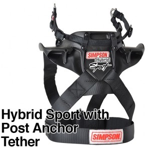 Simpson Racing Hybrid Post Clips HANS Tether Set