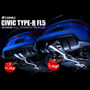 TOMEI EXPREME Ti - Full Titanium Muffler Catback - Honda Civic Type-R FL5