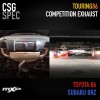 CSG Spec - TOURING 86 Competition Exhaust by MXP- 70mm Catback - Subaru BRZ / Toyota 86 / Scion FR-S / Toyota GR86